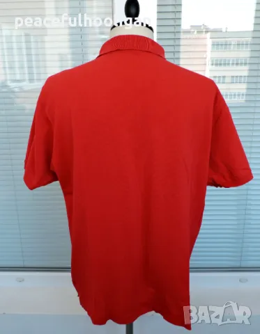 Gant Mens Red Short Sleeve Cotton Pique Casual Polo Cotton T-Shirt Size XL, снимка 8 - Тениски - 50326635