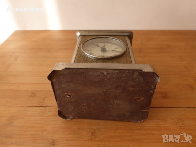  Немски настолен механичен часовник с латерна JUNGHANS Юнгханс Жокер 1920 г, снимка 12 - Антикварни и старинни предмети - 44202747