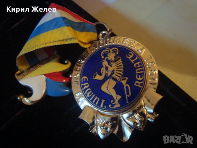 СТАР ШВЕЙЦАРСКИ РЯДЪК ПОЗЛАТЕН МЕДАЛ с ЛЕНТА и НОСАЧ ЕМАЙЛИРАН 25051, снимка 11 - Антикварни и старинни предмети - 34510648