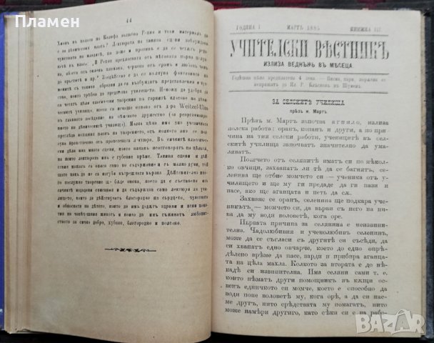 Учителски вестникъ. Година 1 :Книжка 1-8 /1885/, снимка 5 - Антикварни и старинни предмети - 38115147