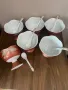 Порцеланов комплект за сладолед или крем, снимка 1