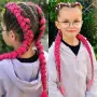 🩵Боксьорски Плитки❤️ Box braids Детски прически Опашки Бохо Туистъри Ариел Къдрици Афро Канекалон , снимка 5