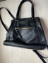 Черна кожена чанта Paolo Boticelli, снимка 2