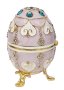 Фаберже стил, кутийки-яйца за бижута в луксозна подаръчна кутия., снимка 2