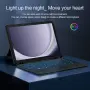 За Samsung Galaxy Tab A9+ / A11+ Кожен Калъф с Подвижна Bluetooth Клавиатура, Тъчпад и Цветна Подсве, снимка 6
