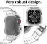 TPU каишка за Apple Watch 46 мм, Armor, прозрачна, снимка 7