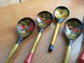 Руски дървени лъжици рисувани хохлома , снимка 5