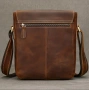 Мъжка дизайнерска чанта за през рамо/Премиум кафява Crazy Horse* кожа!, снимка 4