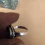 Авторски сребърен пръстен с кралски седеф, снимка 5