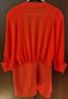 Елегантна червена блуза, дамска, снимка 2