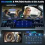 Автомултимедия Techschermo 4+64 GB за Ford Fiesta 2009–2014 с 9-инчов екран, снимка 6