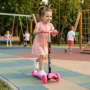 НОВА Детска тротинетка 21st Scooter със светещи колела, сгъваема, до 50кг различни цветове, снимка 1