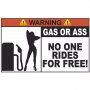  Стикер за автомобил - Gas or Ass , снимка 1 - Аксесоари и консумативи - 29841159
