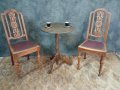 Старинни столове с маса, снимка 5