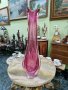 Уникална много красива антикварна белгийска кристална ваза Val Saint Lambert 