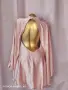 M/L Розова, сатенена много ефектна рокля / перелина /, снимка 1