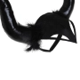 Диадема Halloween с черни сатенени рога и пера_1256038, снимка 3