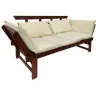 Диван Muhler Meranti с матрак и възглавница BEIGE, снимка 1