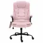 vidaXL Масажиращ офис стол, розов, кадифе（SKU: 20574）, снимка 2