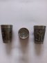 Три релефни цинкови  чашки за ракия. , снимка 2
