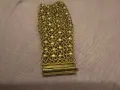 Vintage traditional Anatolian Gilded Bracelet -възрожд.гривна ,куюмджийски накит позлатена , снимка 2