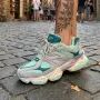 New Balance 9060 Дамски Маратонки👟Дамски Спортни Обувки Ню Баланс Сиво, Мента и Тюркоаз Код S462, снимка 3