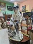 Страхотна голяма антикварна италианска порцеланова фигура статуетка Capodimonte , снимка 1