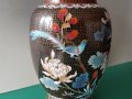Прекрасна 19ти век Китайска Емайл Клазоне бронзова ваза, снимка 7
