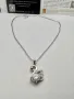 Сребърно колие с мойсанит (Диамант) 1 карат, снимка 5