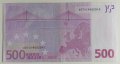 Банкнота 500 евро 2002 г, Германия, Жан-Клод Трише, снимка 2