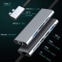 Saferell 9 in 2 USB C Hub, 2xHDMI 4K, 2xUSB 3.0, PD 100 W, Gbit LAN, Type C, четец за карти, снимка 2