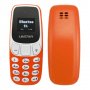 Мини телефон, BM10, с промяна на гласа, малък телефон, L8Star BM10, Nokia 3310 Нокия, оранжев, снимка 1