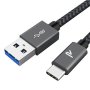 RAMPOW USB C кабел, PD3.0, 60W/3A, ултра бързо зареждане, USB-A към USB-C, пренос на данни,, снимка 1