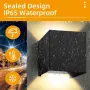 Комплект 4 външни LED стенни лампи YICALE 12W, IP65, 3000K, снимка 3