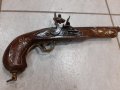 Стар красив кремъчен пистолет,пищов,пушка, снимка 1 - Колекции - 42703814