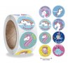 100 бр Еднорог Unicorn Пони микс малки самозалепващи лепенки стикери за ръчна изработка за подарък, снимка 2