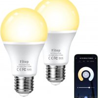 10W, 1000LM Smart Wi-Fi LED Light Bulb,Siri, Alexa, Google Home, 2700К димируема, снимка 1 - Крушки - 35155172