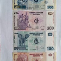 Банкноти за колекции от Демокр. Република Конго, различни номинации, нови, снимка 1 - Нумизматика и бонистика - 35568127