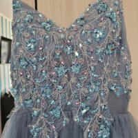Синя бална рокля, снимка 3 - Рокли - 44252363