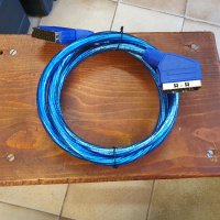 НОВ! Висококачествен скарт кабел с позлатени конектори SCART-SCART 1,5m, снимка 1 - Други - 38292199