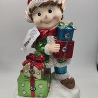 Коледен светещ Елф Christmas 34 см , снимка 1 - Коледни подаръци - 42840350