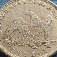 Монета 1 долар 1872г. САЩ РЕПЛИКА на Американския сребърен долар за КОЛЕКЦИЯ 30047, снимка 2 - Нумизматика и бонистика - 42702858