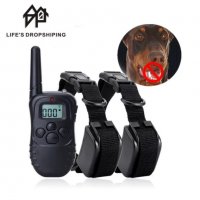 Електронен нашийник за куче, ВОДОУСТОЙЧИВ, ПОТОПЯЕМ, до 300 метра обхват, снимка 3 - За кучета - 37001318