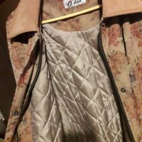 Дамско подплатено палтенце цветно , снимка 3 - Палта, манта - 31525972