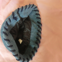 Синя поларена шапка, снимка 3 - Шапки, шалове и ръкавици - 36444327
