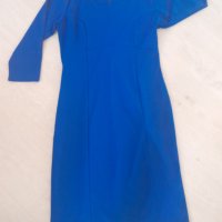 Синя дамска рокля, размер М, снимка 4 - Рокли - 42765611