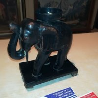 слон-свещник-внос франция-15х15х8см, снимка 5 - Антикварни и старинни предмети - 29497831