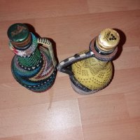 Плетени бутилки с дръжки-700мл, снимка 4 - Антикварни и старинни предмети - 30846567