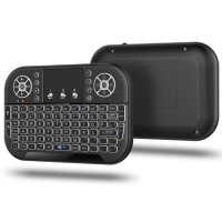 Безжична мини Клавиатура A8 с Li-Ion +Bluetooth светеща, TouchPad за компютър, лаптоп, TV Box, снимка 6 - Дистанционни - 42170284