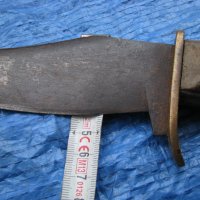 Стар ловен / хайдушки нож с кания, снимка 7 - Антикварни и старинни предмети - 35281892